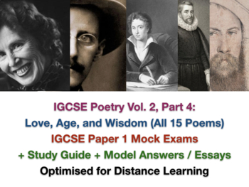 Preview of Songs of Ourselves Vol. 2 Part 4 - IGCSE Exam Questions + Assessments + ANSWERS