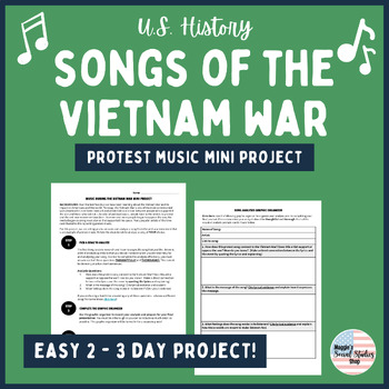 Preview of Songs of the Vietnam War | Protest Music Mini Project