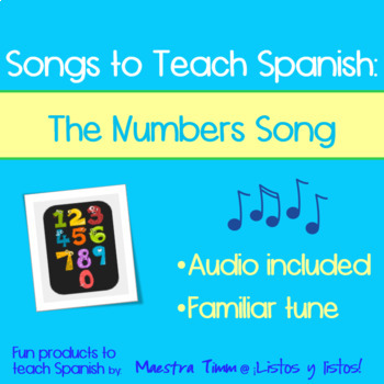 Preview of Songs to Teach Spanish:  Los Números 1-15 Song