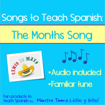 Preview of Songs to Teach Spanish:  The Months Song