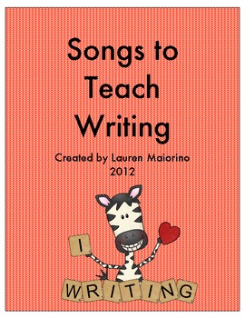 Preview of Songs to Teach Writing- 6 Traits of Writing