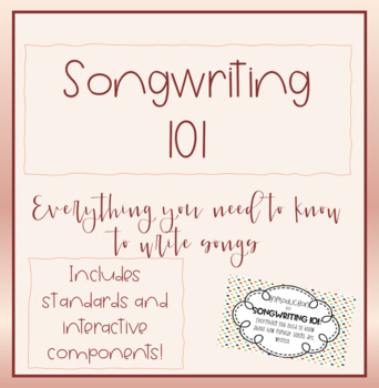Preview of Songwriting 101 for Upper Grades: Interactive Lesson on Popular Music