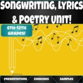 Songwriting and Lyrics Unit