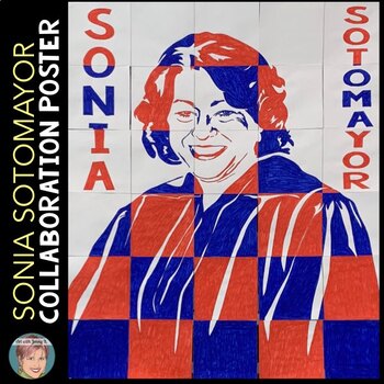 Preview of Sonia Sotomayor Collaboration Poster | Great Hispanic Heritage Month Activity!