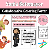 Sonia Sotomayor: Collaborative Coloring Poster for Women's