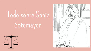 Preview of Sonia Sotomayor Digital Biography en Español (Hispanic Heritage/Women's History)