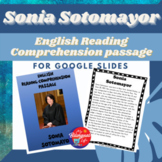 Sonia Sotomayor - English Biography Activity Google Slides
