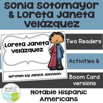 Preview of Sonia Sotomayor & Velázquez Hispanic Heritage Readers & Boom w Audio | English