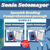 Sonia Sotomayor - Spanish Biography Reading Activity Bundle