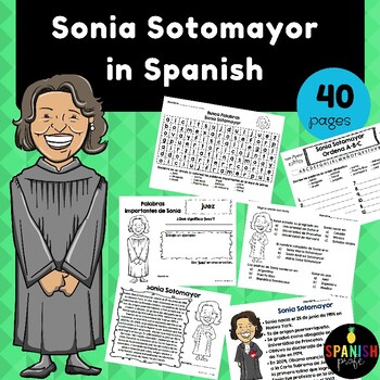 Preview of Sonia Sotomayor in Spanish (Actividades Sonia Sotomayor)