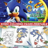 Sonic Coloring Pages for Kids & All Fans - Sonic the Hedge