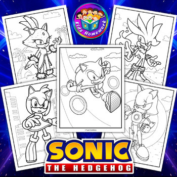  Sonic The Hedgehog Coloring Paint Set - Hedgehog Sonic