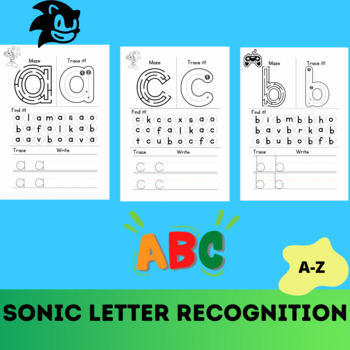 Preview of Sonic Letter Recognition Activities