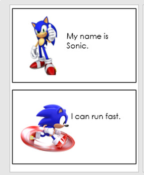 Preview of Sonic the Hedgehog Emergent Reader