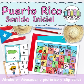 Preview of Abecedario Sonido Inicial Puerto Rico - Beginning Sounds and Alphabet