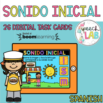 Preview of Sonido inicial - Beginning sounds spanish boom cards