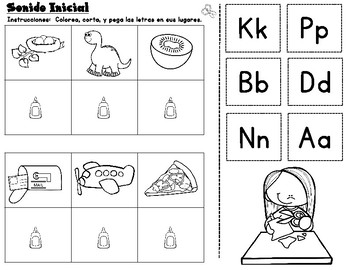 Sonidos Iniciales Freebie by Bilingual Teacher World | TpT