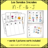 Beginning Sounds Picture and Word Sort Printable Worksheet