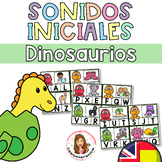 Sonidos iniciales Dinosaurios / Beginning sounds Dinosaurs