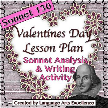 Preview of Sonnet 130 Valentine's Day Lesson Plan