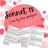 Sonnet 18 line by line notes.