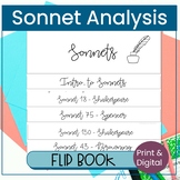 Sonnet Analysis Flip Book