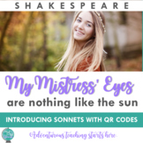 Sonnet Introduction:  Shakespeare's "My Mistress' Eyes Are