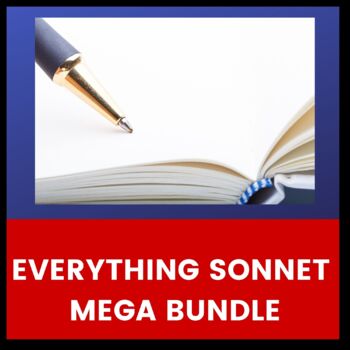 Preview of Sonnet Mega Bundle | Analyze Explore Write Sonnets | Editable