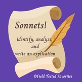 Sonnets! Identification, Analysis and Explication