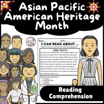 Preview of Sono Osato Reading Comprehension / Asian Pacific American Heritage Month