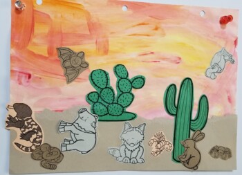 Preview of Sonoran Desert Habitat Craft with Detailed Instructions