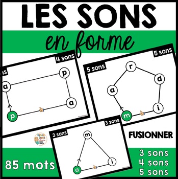 Preview of Les SONS "en forme" - Fusionner - French Science of Reading Blending Activity