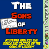 Sons of Liberty and American Revolution Primary Source Ima