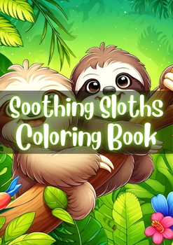 Preview of Soothing Sloths: A Relaxing 50-Page Sloth Coloring Book