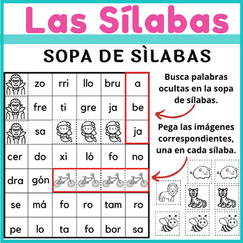Palabras De 3 Silabas Teaching Resources | TPT