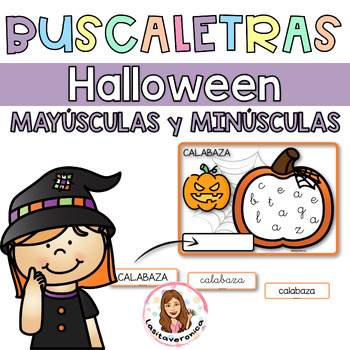 Preview of Sopa de letras Halloween. Alphabet soup. Spanish. Literacy. October