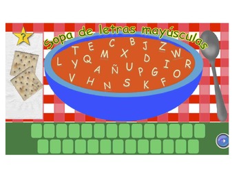 Preview of Sopa de letras y números - Para el reconocimiento de letras y números y su orden