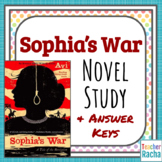 Sophia's War (by Avi) Novel Study - Distance Learning