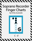 Soprano Recorder Fingering Charts - Colors of the Rainbow
