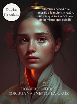 Preview of Sor Juana Inés de la Cruz AP Spanish Literature Large Classroom Poster
