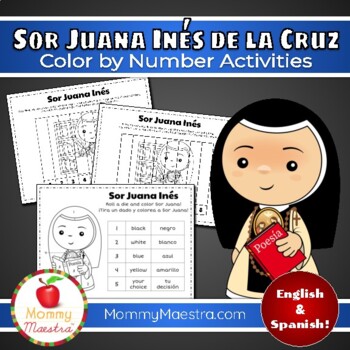 Preview of Sor Juana Inés de la Cruz Coloring Activities