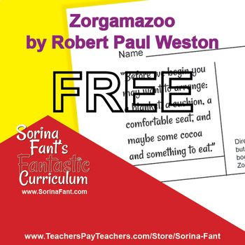 Preview of Sorina Fant's Fantastic Curriculum - Zoragamazoo Chapter 1 Study Guide