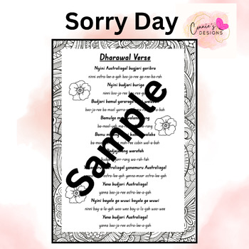 Preview of Sorry Day/Reconciliation Week : Dharwal Verse Poster