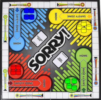 Preview of Sorry Game Board Template