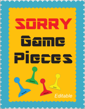 Sorry Board Game Worksheets Teachers Pay Teachers