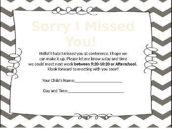 missed sorry editable powerpoint teacher preview