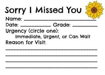 Preview of Sorry I Missed You Cards