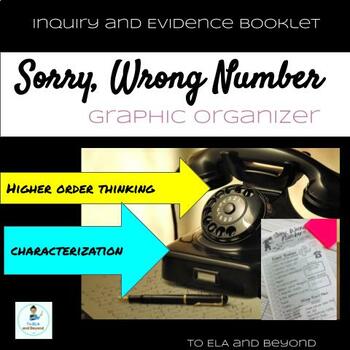 Preview of Sorry, Wrong Number Drama analysis graphic organizer engaging reading Halloween
