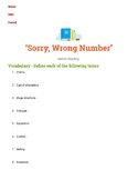 Sorry, Wrong Number - Drama packet
