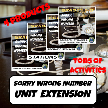 Preview of Sorry Wrong Number Unit Extension